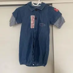 デニムロンパース 50-60cm 半袖