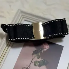 【バナナクリップ】バックル付きリボンクリップ
