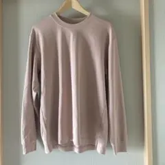UNIQLO U AIRism ピンク Lサイズ 長袖カットソー