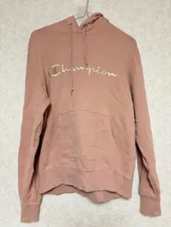 Champion ピンク パーカー フード付き