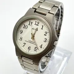 SEIKO セイコー製 アルバ 腕時計 チタン 3針 電池交換済 V501