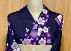 【中古】ナカノヒロミチ　浴衣のみ　梅の花　綿100% A45