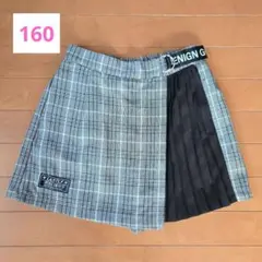 ✨美品✨LASTLY チェック柄 プリーツスカートインショートパンツ160
