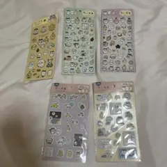 ちいかわ ぷくっとシール 2種　クリアシール　２種　キラキラシール