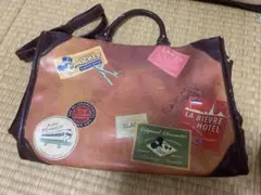 Disney ブラウンレザートートバッグ