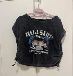 HILLSIDE HOTEL プリントTシャツ y2k グランジ 平成