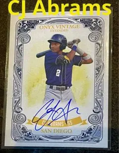 CJ Abrams 直筆サインONYX VINTAGE 2021