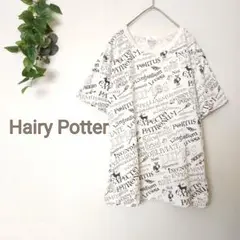 ハリーポッター◇M◇メンズ半袖Tシャツ 総柄 クルーネック ジェンダーフリー