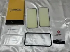 ❣️大特価❣️MINIKA スマホレンズ　保護画面ガラスフィルム2枚　ガイド枠付き