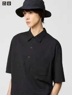 UNIQLO U エアリズムコットンポロシャツ　L ブラック　未使用品　黒
