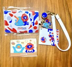 大阪万博会場限定　ミャクミャク × イコちゃんICOCAつきパスケース残高０