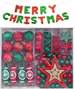 【大好評】豪華✨クリスマスオーナメント ツリー 装飾 飾り 風船 75点セット