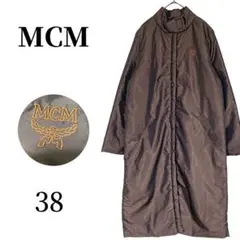 MCM 中綿ロングダウンコート ブラウン 玉虫 38