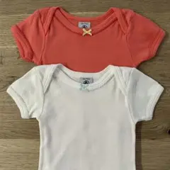 (74cm) 2枚セット PETIT BATEAU 半袖 ボディ ロンパース