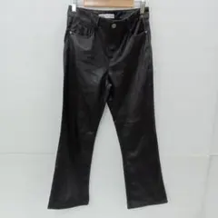 8.6◎S427P◎ザラ◎レザー調パンツ◎ブラック◎EUR34