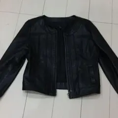iCB ノーカラーレザージャケット