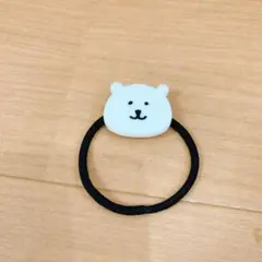 ナガノ　自分ツッコミくま　クマの顔 ヘアゴム