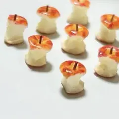 ・ 1cm以下・完食りんご 1個フェイクフードミニチュアフード ドールハウス
