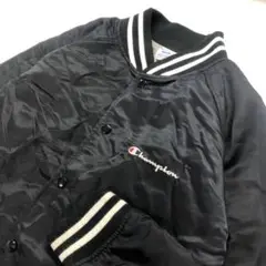 Champion スタジャン ブラック レディースM