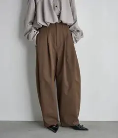 ツイルタックコクーンバレルパンツ