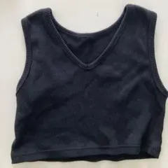 黒タンクトップミニ丈