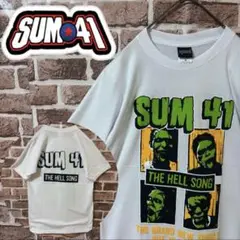 【Mサイズ】SUM41☆バンドTシャツ　両面プリント　ホワイト　新品未使用