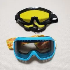 スキー．スノボー用ゴーグル2点セット