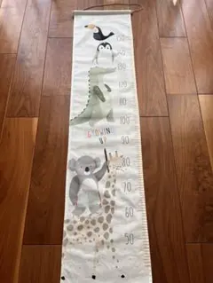 動物デザイン　子供成長測定器 33x139 cm