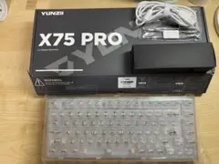 YUNZII X75 PRO キーボード 本体 クリスタルホワイト軸