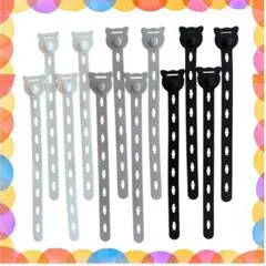 12本カーテンバックル カーテンリングクリップ 穴あけ不要 カーテンネクタイ