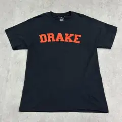 チャンピオン　DRAKE　カレッジ　トップス　Tシャツ　古着　ブラック　黒　M