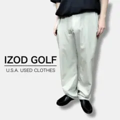 ★USA古着★IZOD 美シルエット ワイドテーパードパンツ SL1-810