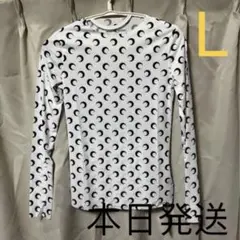MARINE SERREのホワイトラインTシャツ L