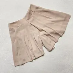 Any SiS キュロット ベージュ タック入り ハイウエスト フレア Fサイズ