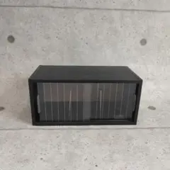 CDケース　木製　プラスチック扉　レトロ　ラック