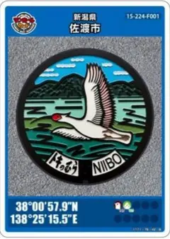 【匿名配送】佐渡市 マンホールカード 15-224-F001