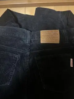 EDWIN ブラック コーデュロイパンツ