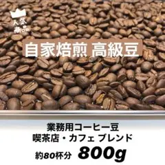 8月の中煎りブレンド 自家焙煎 高級コーヒー豆 800g