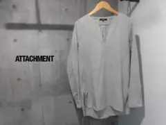 ATTACHMENT アタッチメント 解撚ポプリンワッシャープルオーバーシャツ