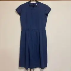 無印良品 MUJI リネン半袖ワンピース