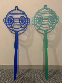 アレッシィALESSI 布団たたき "Spank" ブルー＆グリーン　2個セット