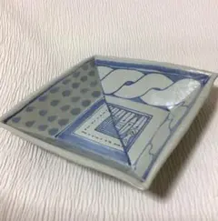 鈴木又一 また壱陶房 角皿 絵皿
