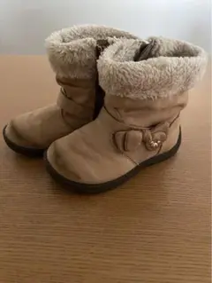 【超〜可愛い♪】ミッキーマウスチャーム☆ボアブーツ☆17cm かかともバッチリ‼︎