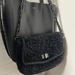 アンテプリマ　ワイヤーバッグ　ショルダー　ルッケット　2way ブラック