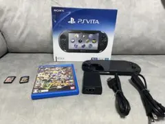 PS Vita本体ブラックPCH-2000箱付きソフト2個付き充電器付き