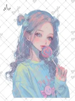 ℳ.オリジナル 人物ステッカー 7月新作 3-186
