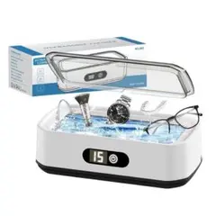 超音波洗浄機 640ml 55000Hz 5段階タイマー機能付き
