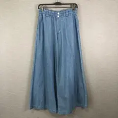 BEARDSLEY デニムワイドバギーパンツ F ブルー