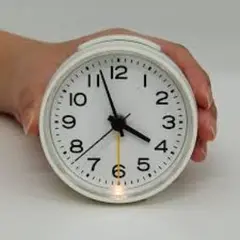 無印良品　アラーム付き置き時計　アナログ