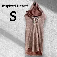 Inspired Hearts 【S】フード付きパーカー ピンク系